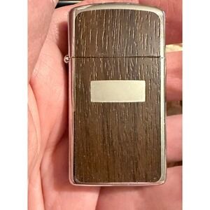 Vintage 1984 Zippo Wood Grain Lighter Unengraved